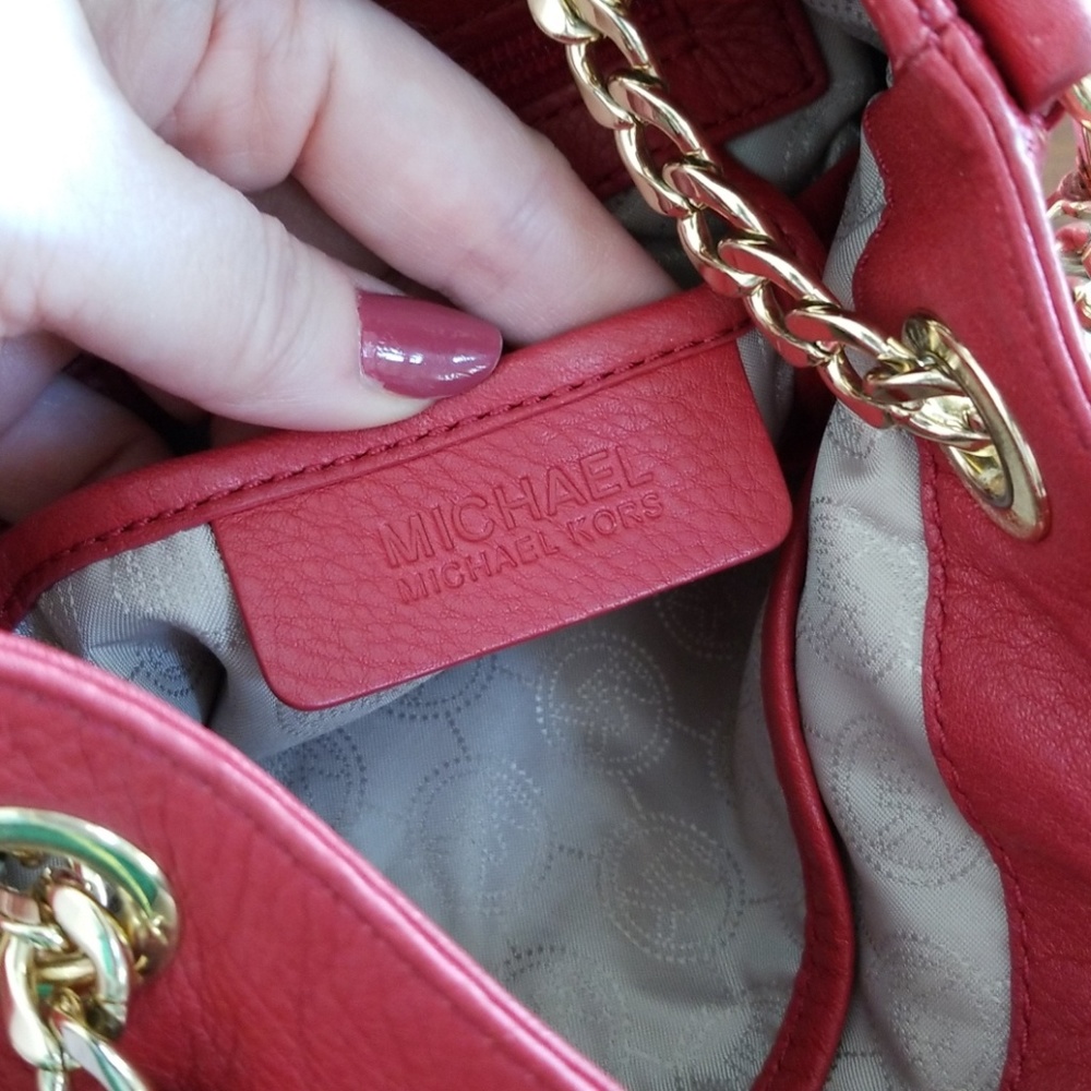 💋 MICHAEL KORS RED BAG - Picture 8 of 8